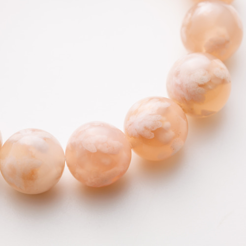 桜メノウ　ローズクォーツ　水晶　ブレスレット　限定１個　春　かわいい　匿名配送 桜めのうブレスレット10mm＋ポイントセット 天然石