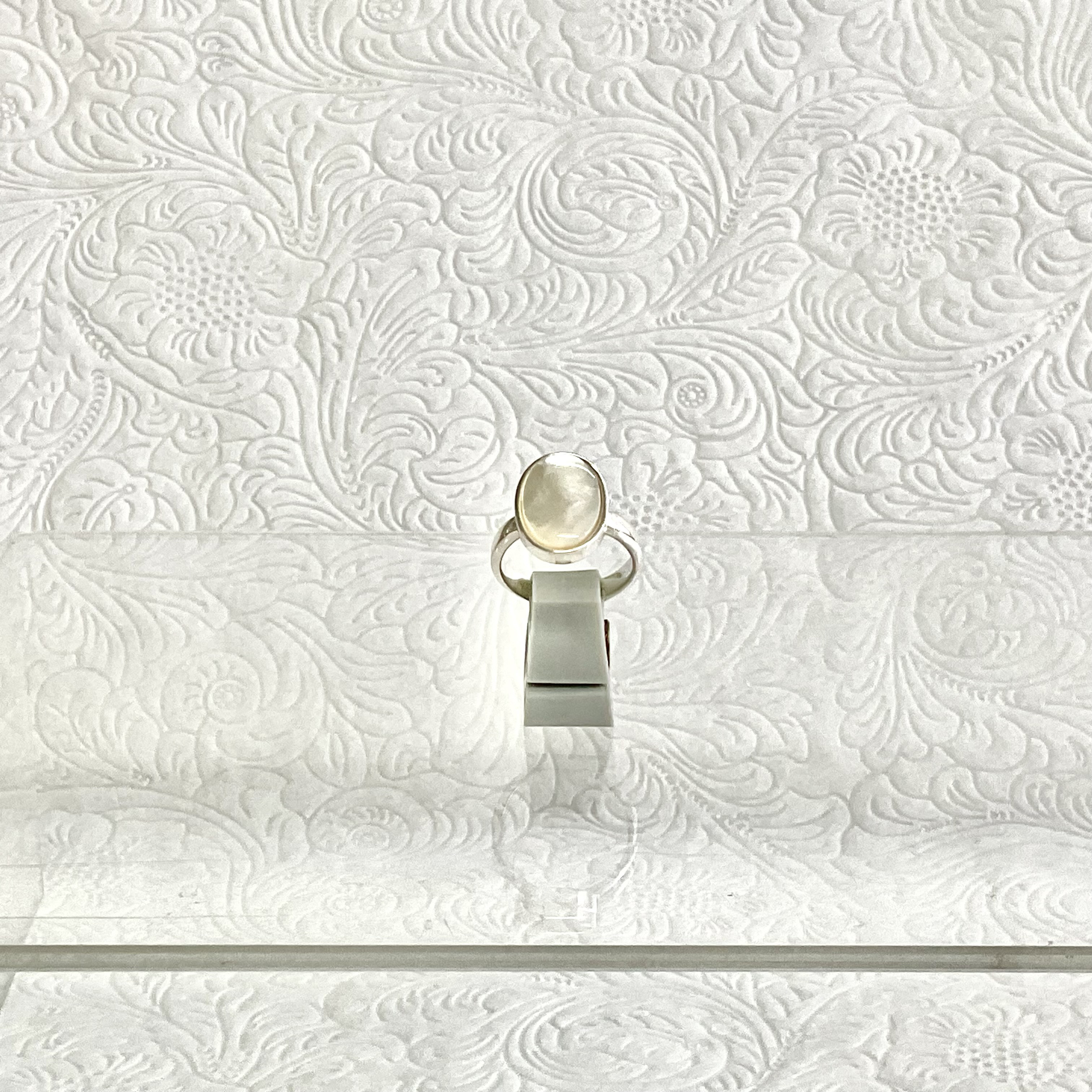 シロチョウ貝 Silver Ring/オーバル No.5331