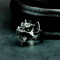 ドラゴンヘッド 925シルバーリング – 伝説の龍モチーフ メンズ