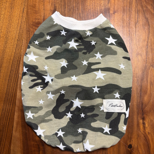 犬服 cottonタンク◎フレブルSサイズ◎ 迷彩 ハンドメイド