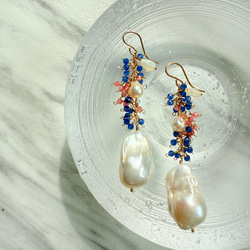 14kgf】天然石＊マルチカラーサファイアブレスレット_a ブレスレット