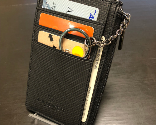 J-M concept☆カーボン☆ブラック☆薄型☆コンパクト☆財布☆ミニマ