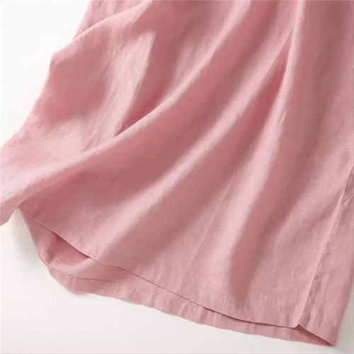 ワンピース、コットンリネン、綿麻、ふわっと 、 レディース、夏