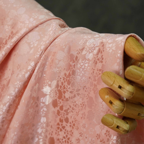 長さ1m ジャガード生地 大判 14色 桜 サテン 綺麗 上品 色織 布 きじ