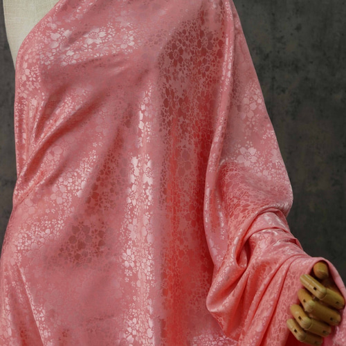 長さ1m ジャガード生地 大判 14色 桜 サテン 綺麗 上品 色織 布 きじ