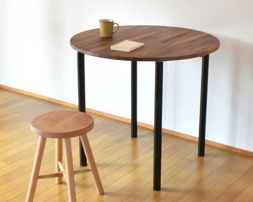 カフェまるテーブル80cm ダイニングテーブル きいろの木工房 通販