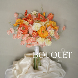 バレエコア ⌇﻿ ピンク ユリ リリー アーティフィシャルフラワーブーケ