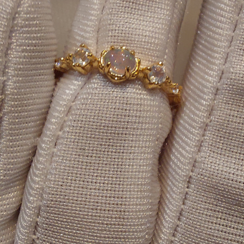 K18 オパール ヴィンテージ リング 11～12号 再販期間限定価格 11号