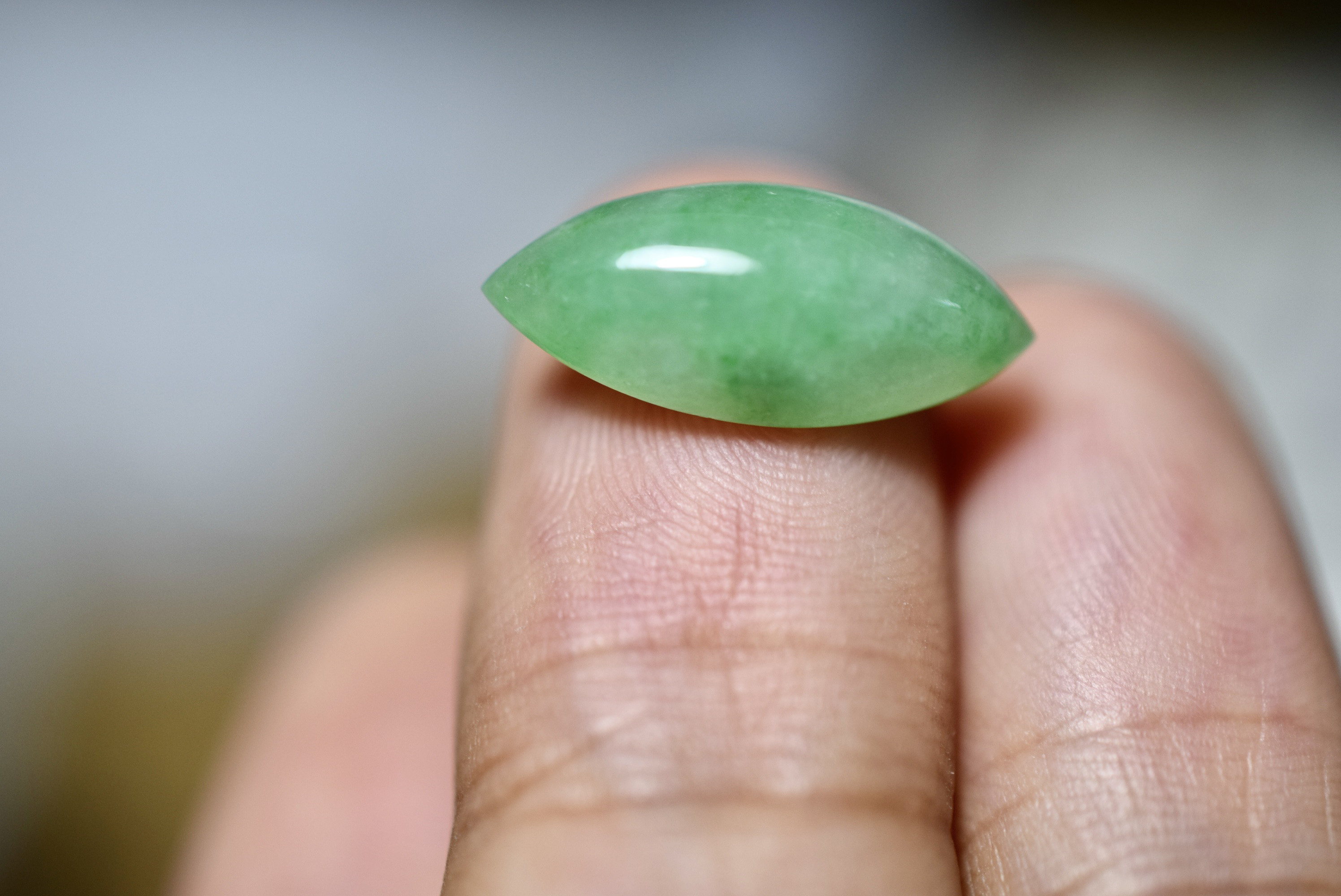 RS10-239 大粒 果緑 マーキス ミャンマー産 天然 A貨 本翡翠 ルース 硬玉 ジェダイト