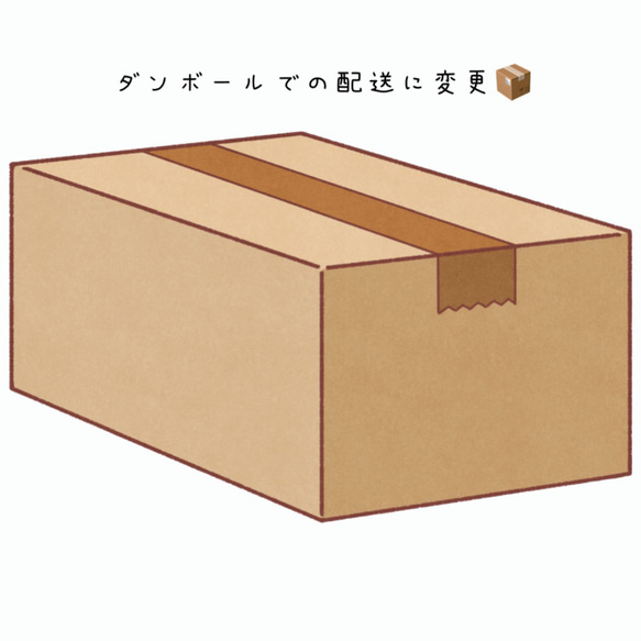 ダンボール配送へ変更ページ 1枚目の画像