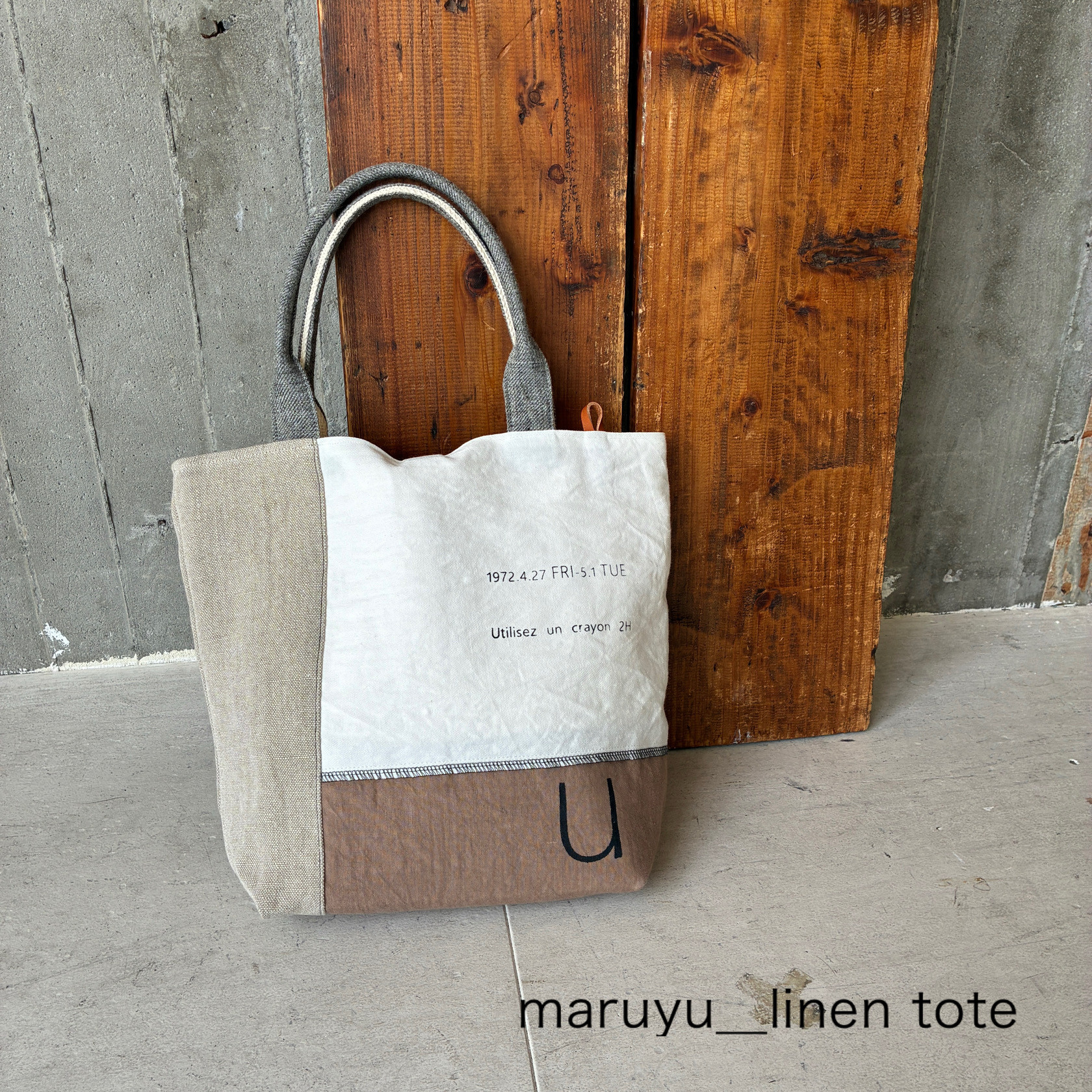 -maruyu- linenのトート