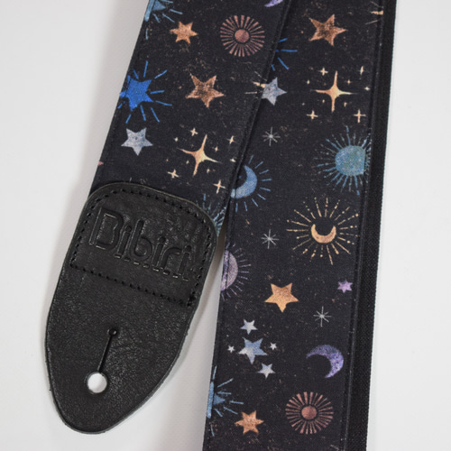 星と月と太陽 帆布ギターストラップ 楽器・アクセサリ Bibiri 通販
