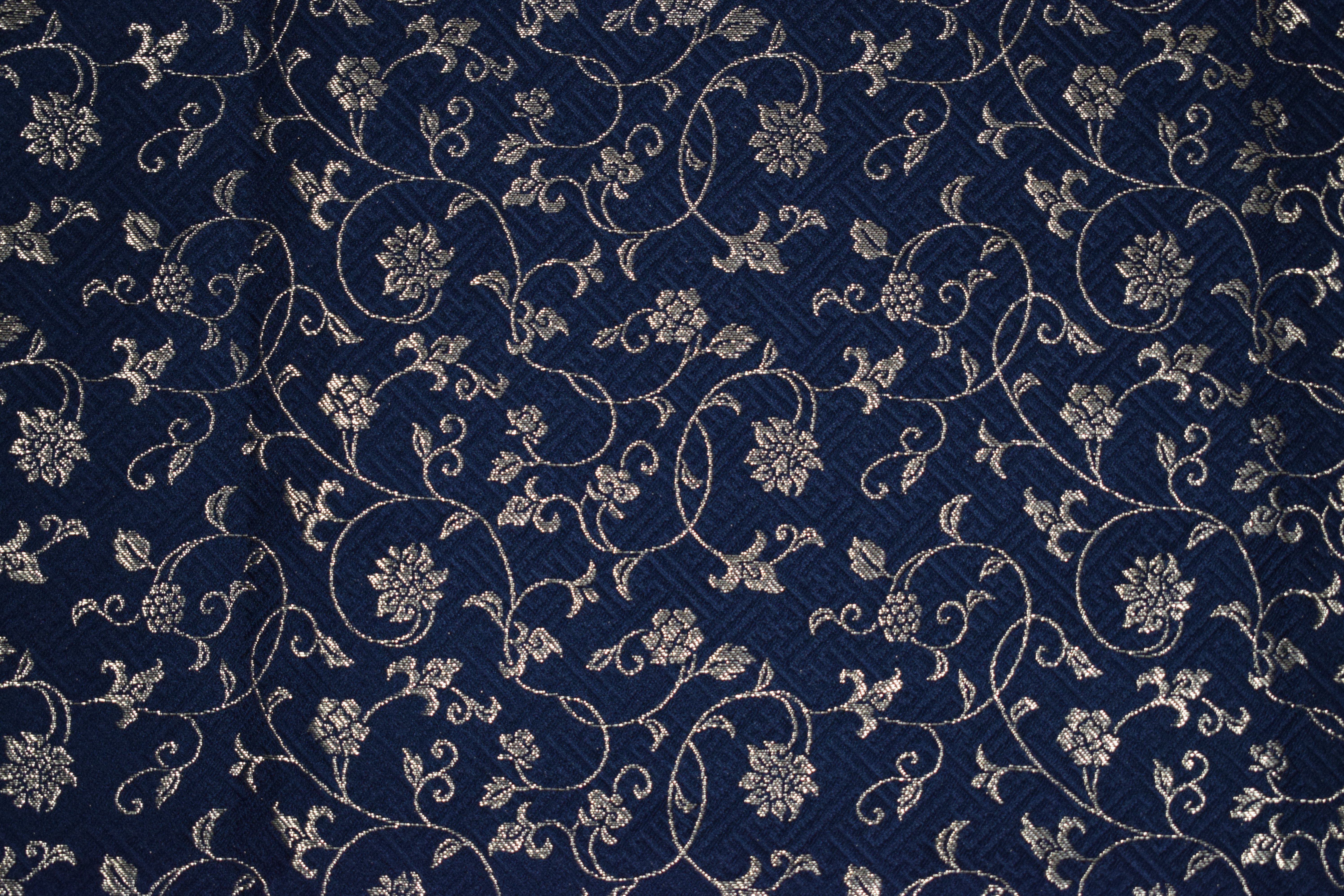 蔦　帆布ギターストラップ（黒）京都金襴