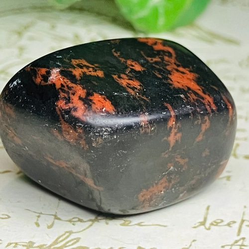 悪縁を断つ✨ マホガニーオブジディアン 赤黒曜石 原石 タンブル