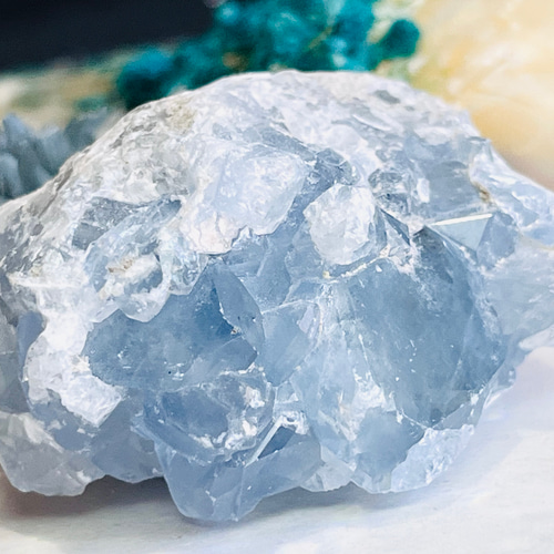 天使の石໒꒱✨ セレスタイト 天青石 クラスター 原石 ラフストーン