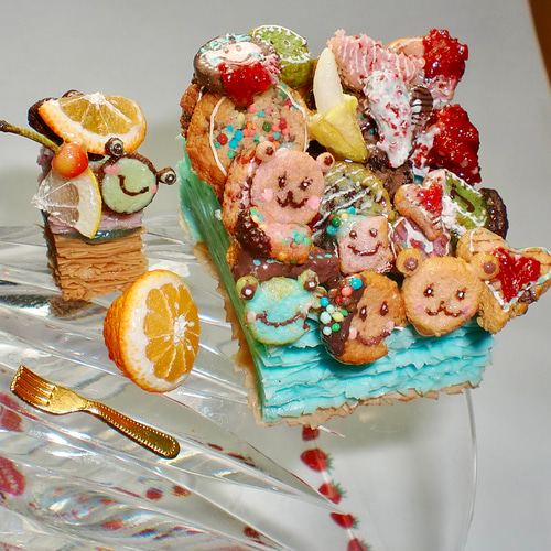 ③C サクサク クッキーパイ♪ フェイクスイーツ 樹脂粘土 ドール