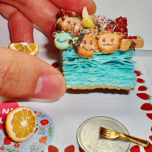 ③C サクサク クッキーパイ♪ フェイクスイーツ 樹脂粘土 ドール