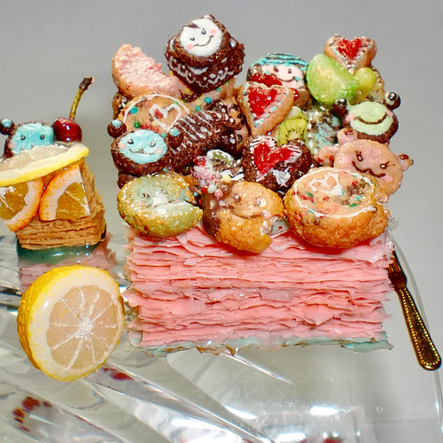 ⑦G サクサク クッキーパイ♪ フェイクスイーツ 樹脂粘土 ドール