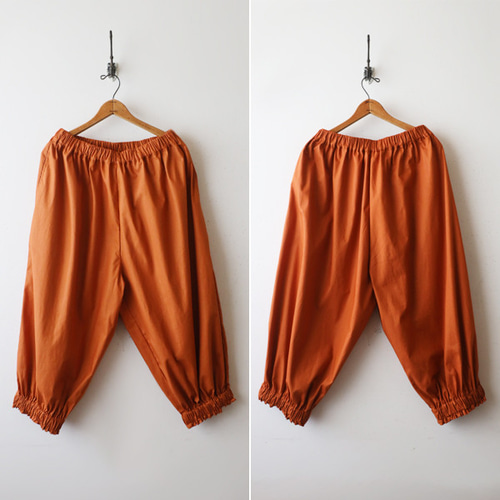 秋SALE 85cm 太ゴム入ギャザー裾バルーン パンツ ワイド