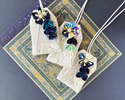 星に願いを」（サイズオーダー可）元巫女が作る花のお守り袋 その他