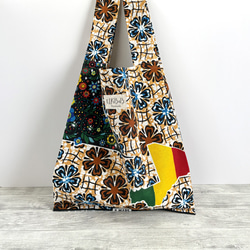 アフリカ布 ② パッチワークの大きめトートバック アフリカン トート
