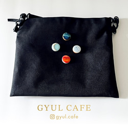 【受注生産】美濃焼タイルのマグネットブローチ 3枚目の画像