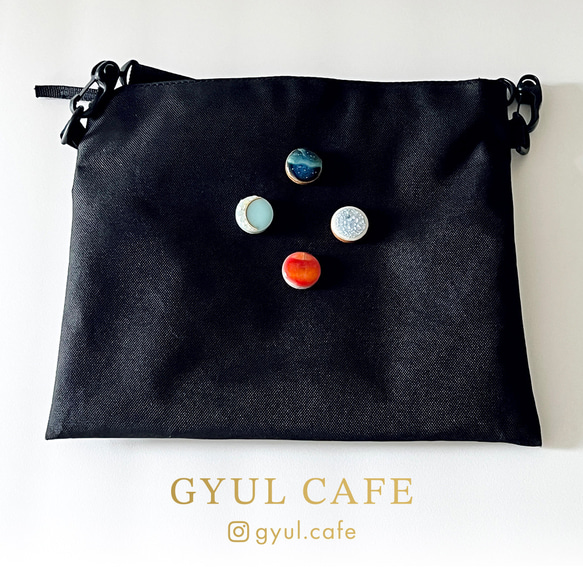 【受注生産】美濃焼タイルのマグネットブローチ 3枚目の画像