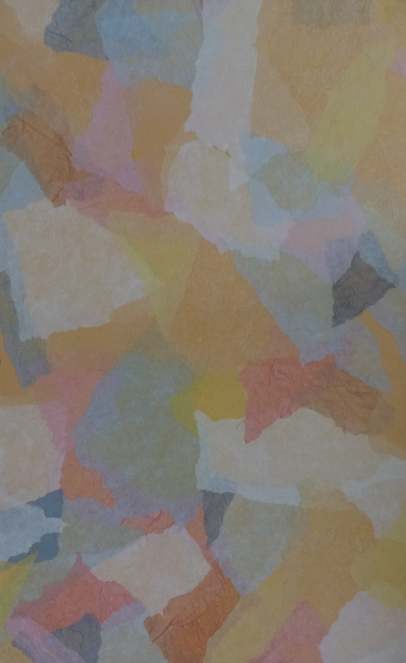 手染・創作和紙アートパネル　Ｎｏ１０　ちぎり貼り平染　基材　スチレンボード使用