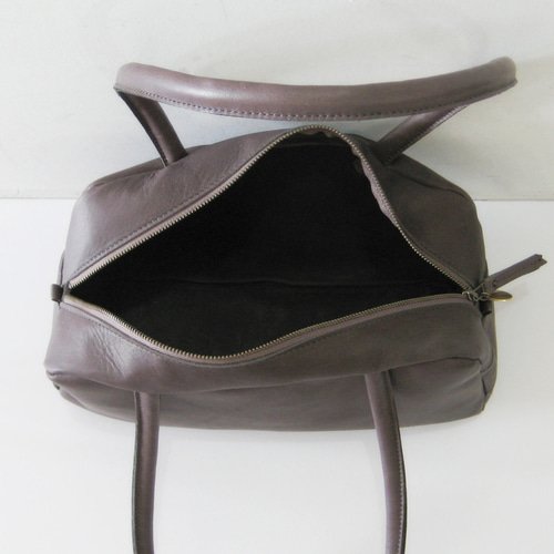 スモールボストン ブラックベリー 本革製 ボストンバッグ ボストン