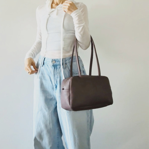 スモールボストン ブラックベリー 本革製 ボストンバッグ ボストン