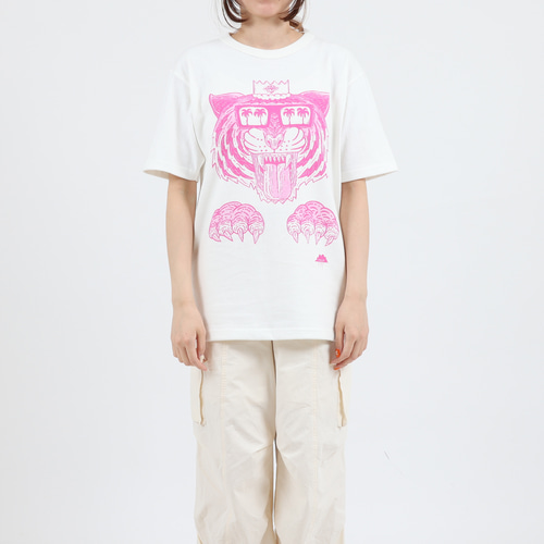 日本初】GOTS MULGA PRINT T-SHIRT WHITE（シングルカラー