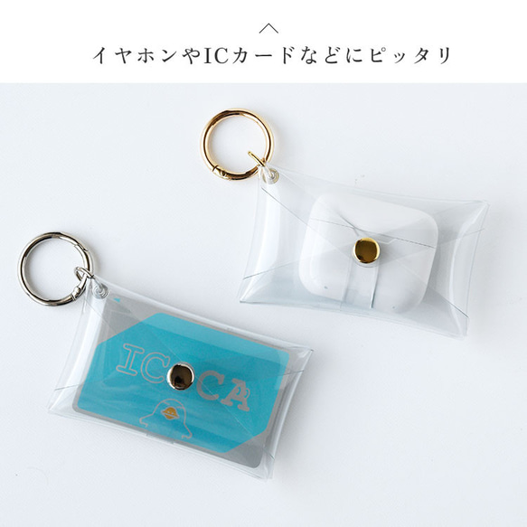 「ひんやりセット2025」クリアスマホケース＆丸紐3WAYストラップ＆クリアミニマルチケース 3点セット ほぼ全機種対応 4枚目の画像
