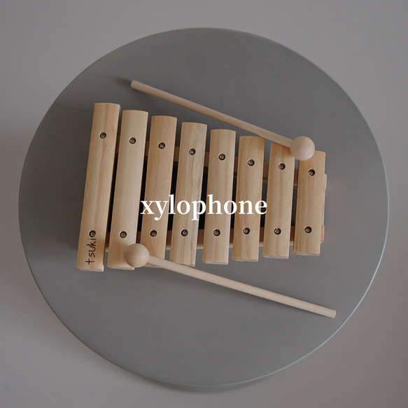 【名入れ無料】木琴　シロフォン┃木製┃誕生日プレゼント　ギフト　楽器　おもちゃ　ベビー　キッズ　出産祝い　刻印 1枚目の画像