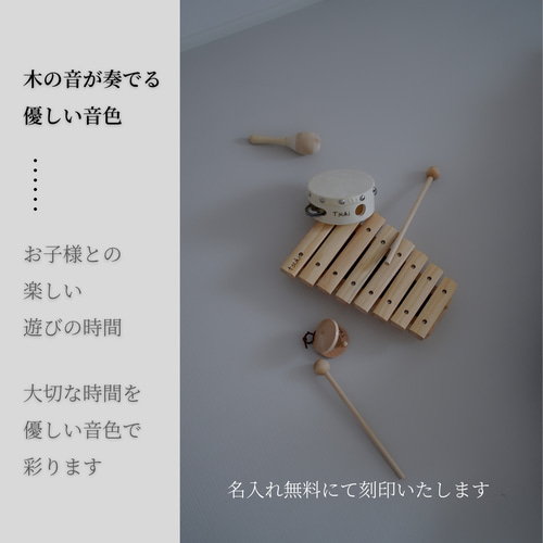 名入れ無料】楽器コンプリートset┃木製┃タンバリン カスタネット