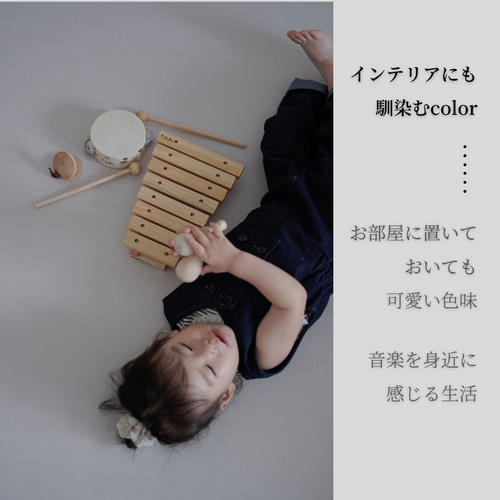 名入れ無料】楽器コンプリートset┃木製┃タンバリン カスタネット