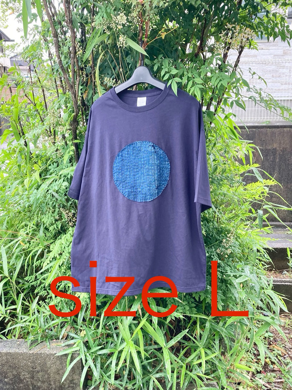 923 襤褸 tシャツ 古布 リメイク 藍染 藍染め パッチワーク 刺し子