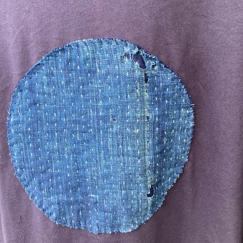 923 襤褸 tシャツ 古布 リメイク 藍染 藍染め パッチワーク 刺し子