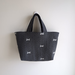 専用商品 ヌビ ランチトートLサイズ✱ハート✱ムーンスター✱ハンドメイド ✱受注制作✱ヌビバッグ Lサイズ/ヌビトートバッグ /ランチ