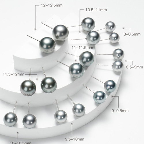 La Corser】タヒチ黒蝶真珠ブレスレット 8-10mm 黒と緑 天然海水