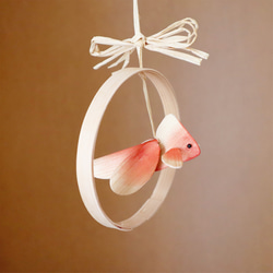金魚 木製モビール ひのき 水の輪くぐり 夏のつるし飾り Goldfish