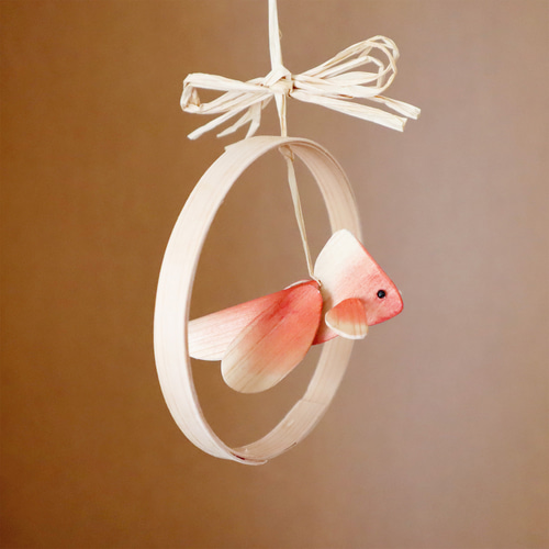 金魚 木製モビール ひのき 水の輪くぐり 夏のつるし飾り Goldfish