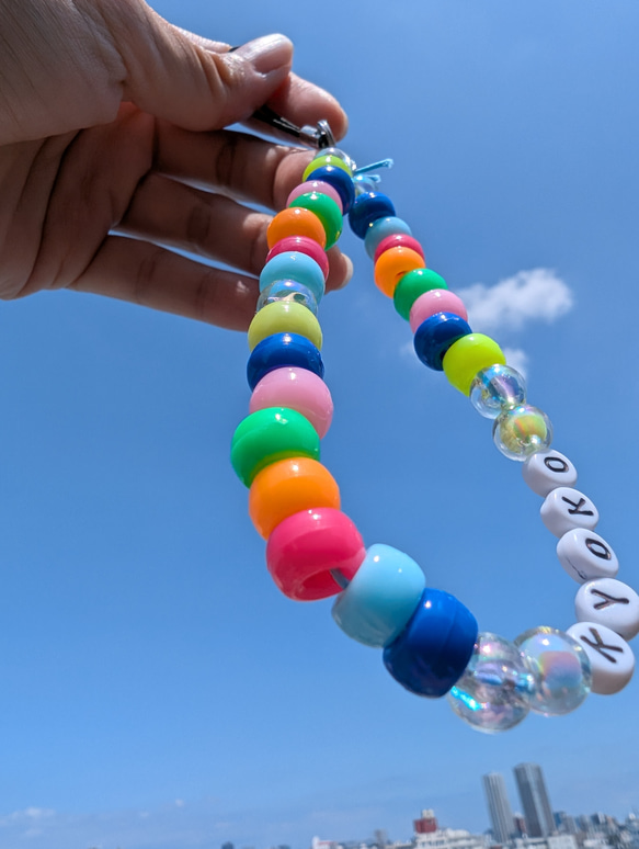 あのとき欲しかったポニービーズ名前ストラップ 携帯ストラップ