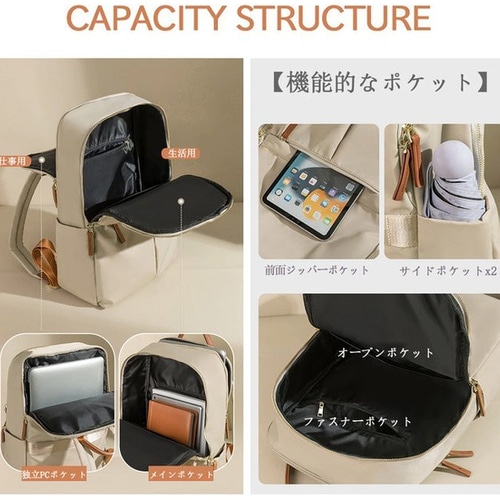 リュック レディース ビジネス バックパック 15.6インチ PC パソコン