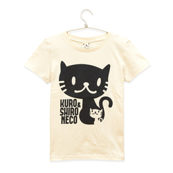 SCOPY【レディース】ネコTシャツ「お魚くわえたどらねこさん