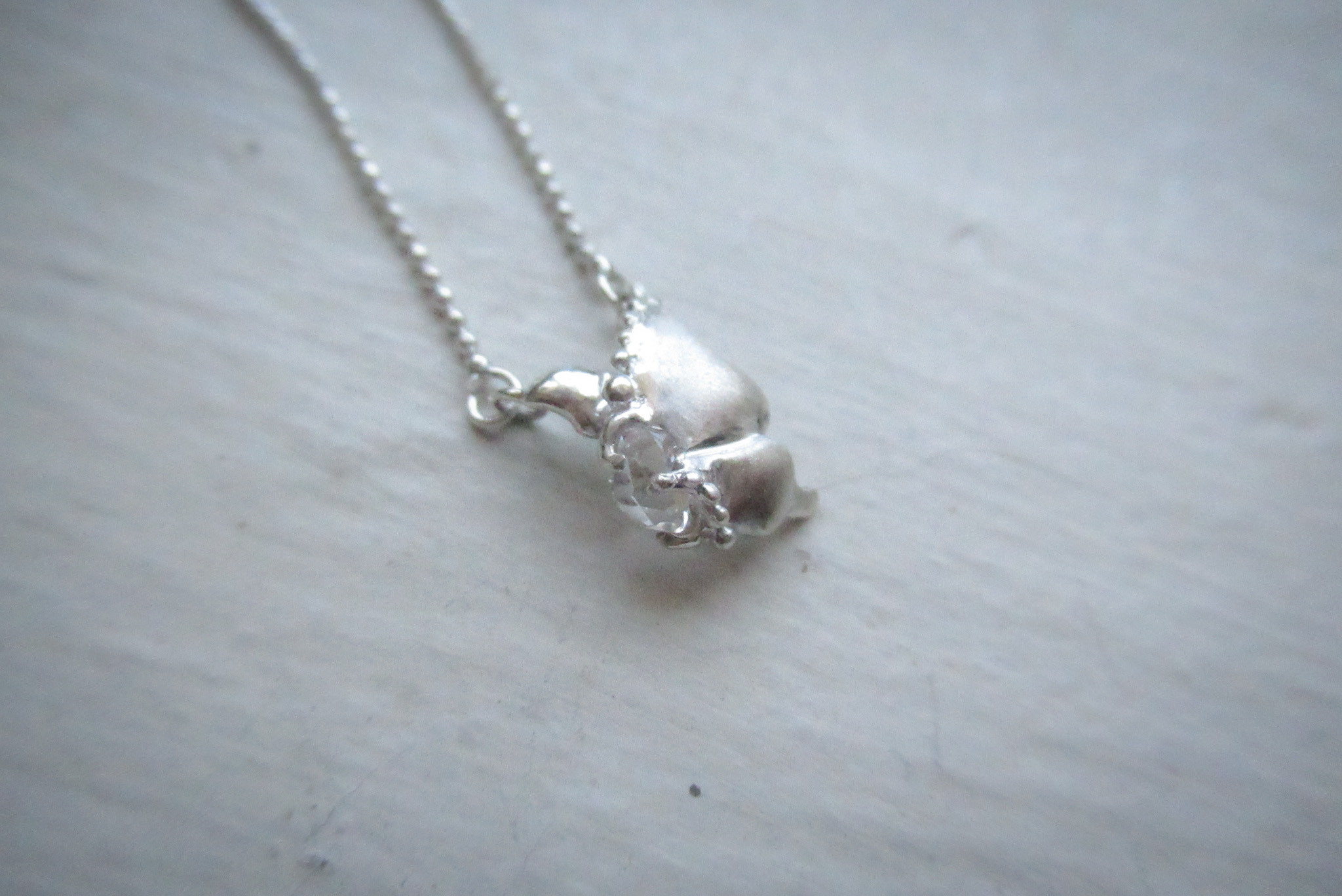 Only One ハーキマーダイヤモンドネックレス -蝶/11-