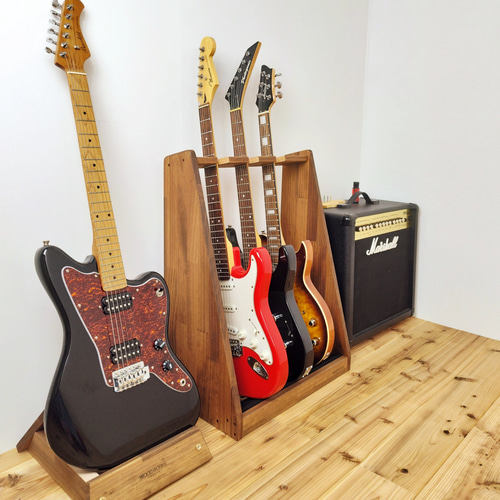 WOODWORKS ギタースタンド 1本掛 エレキギターオフセットボディ用