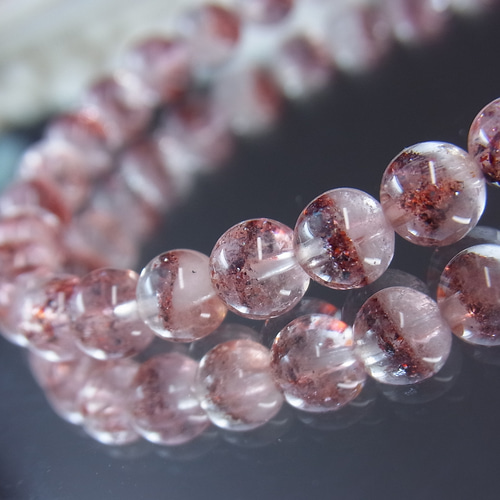 お得品】虹入り ストロベリークォーツ レピドクロサイトインクォーツ