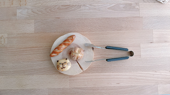 おままごとセット　本物のパン生地で作ったミニチュアパン 2枚目の画像