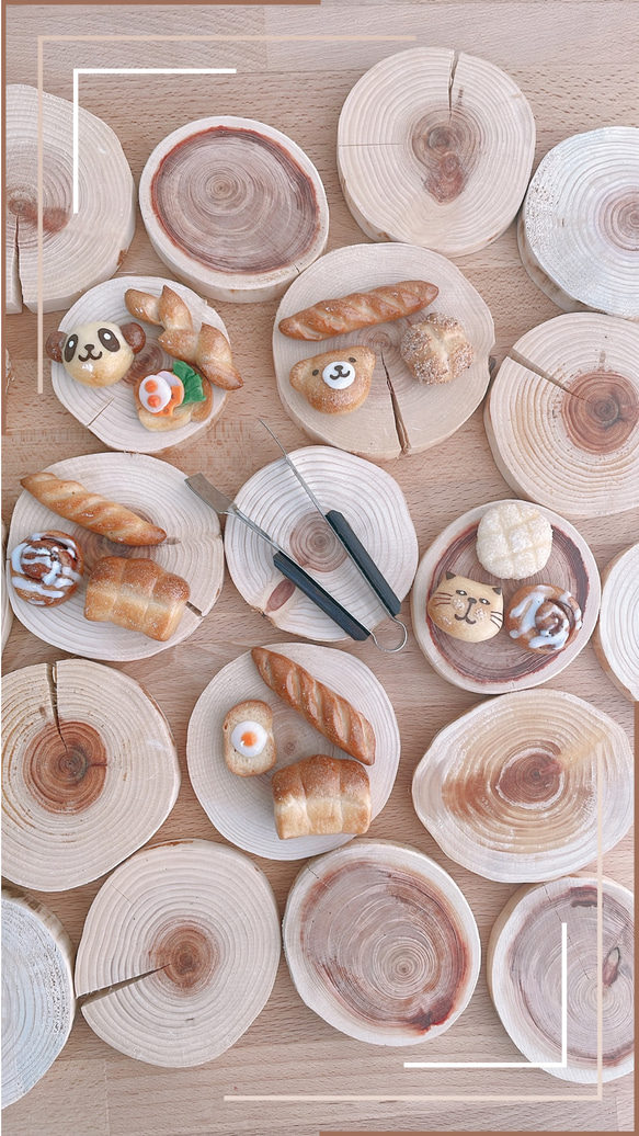 おままごとセット　本物のパン生地で作ったミニチュアパン 8枚目の画像