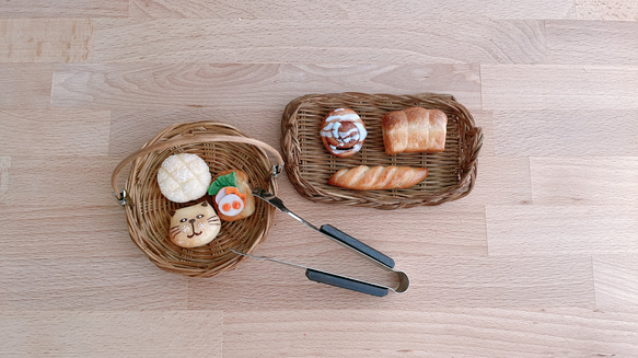 おままごとセット　本物のパン生地で作ったミニチュアパン 4枚目の画像